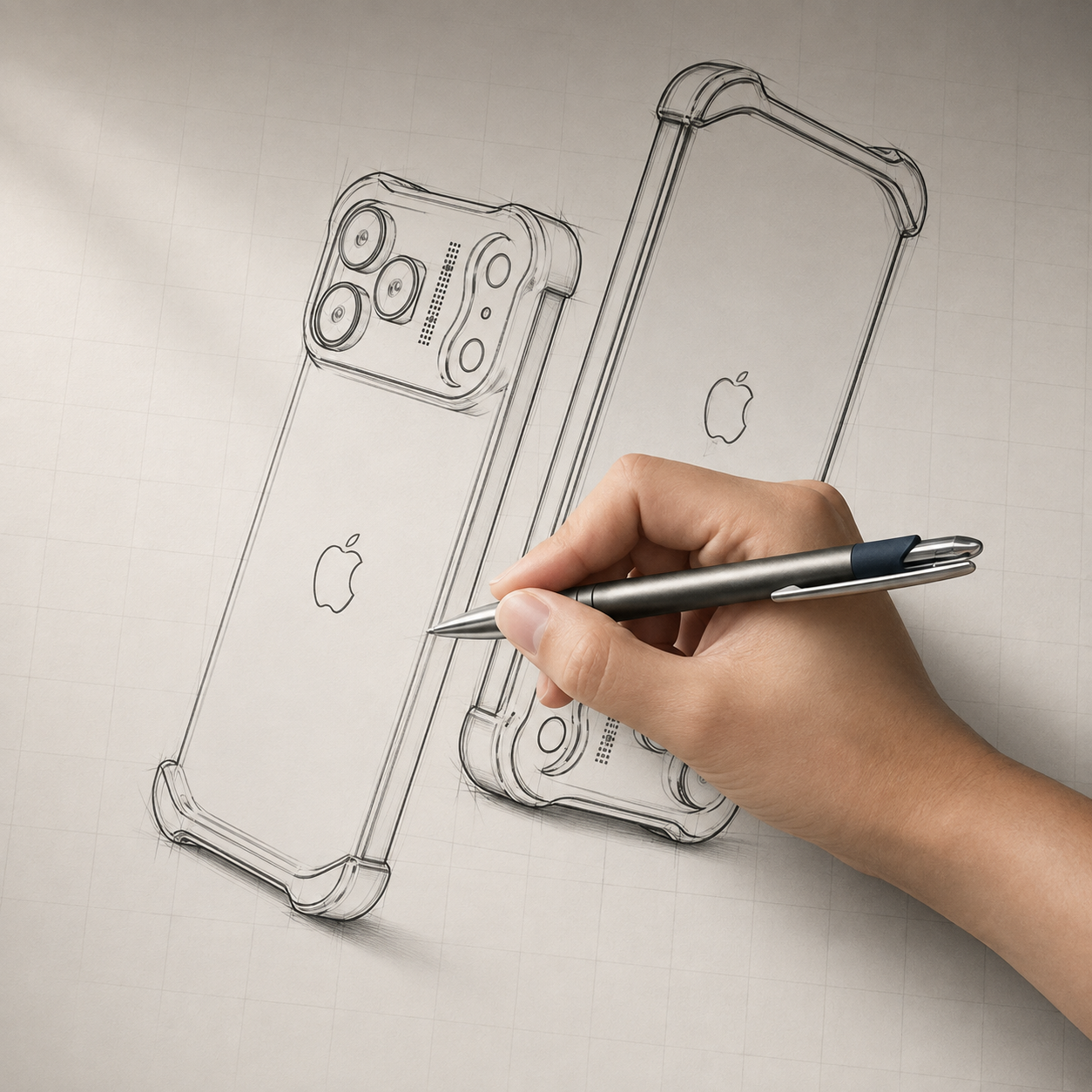Premium iPhone Case Titanium Alloy Borderless Bumper Metal Frame Camera Lens Protection Shockproof Matte Anti Slip Lightweight Protective Design Cover