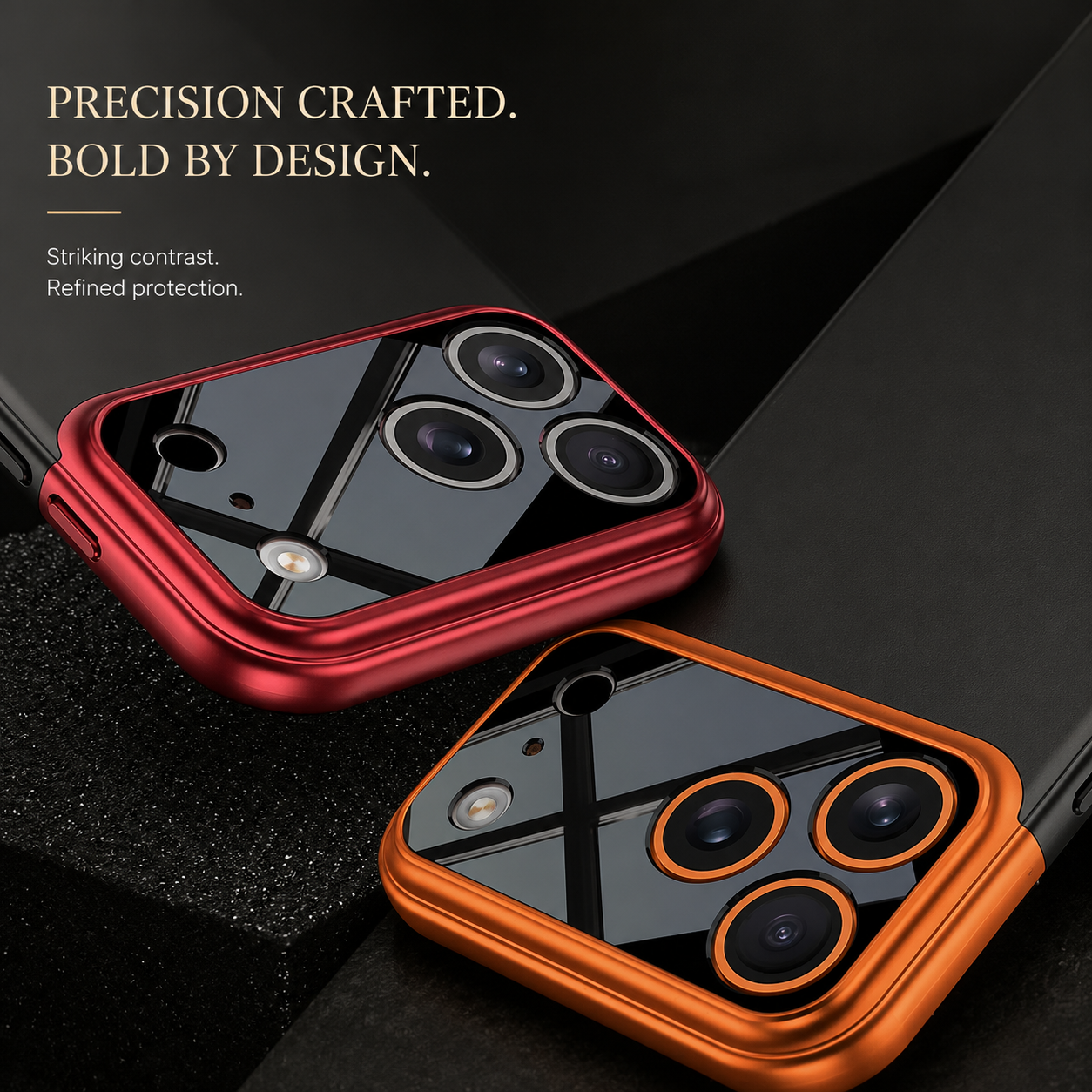 Premium iPhone Case Two Tone Spliced Slim Hard Shell Protective Cover Camera Lens Protection Anti Fingerprint Anti Scratch Non Slip Full Coverage 2. Product Description