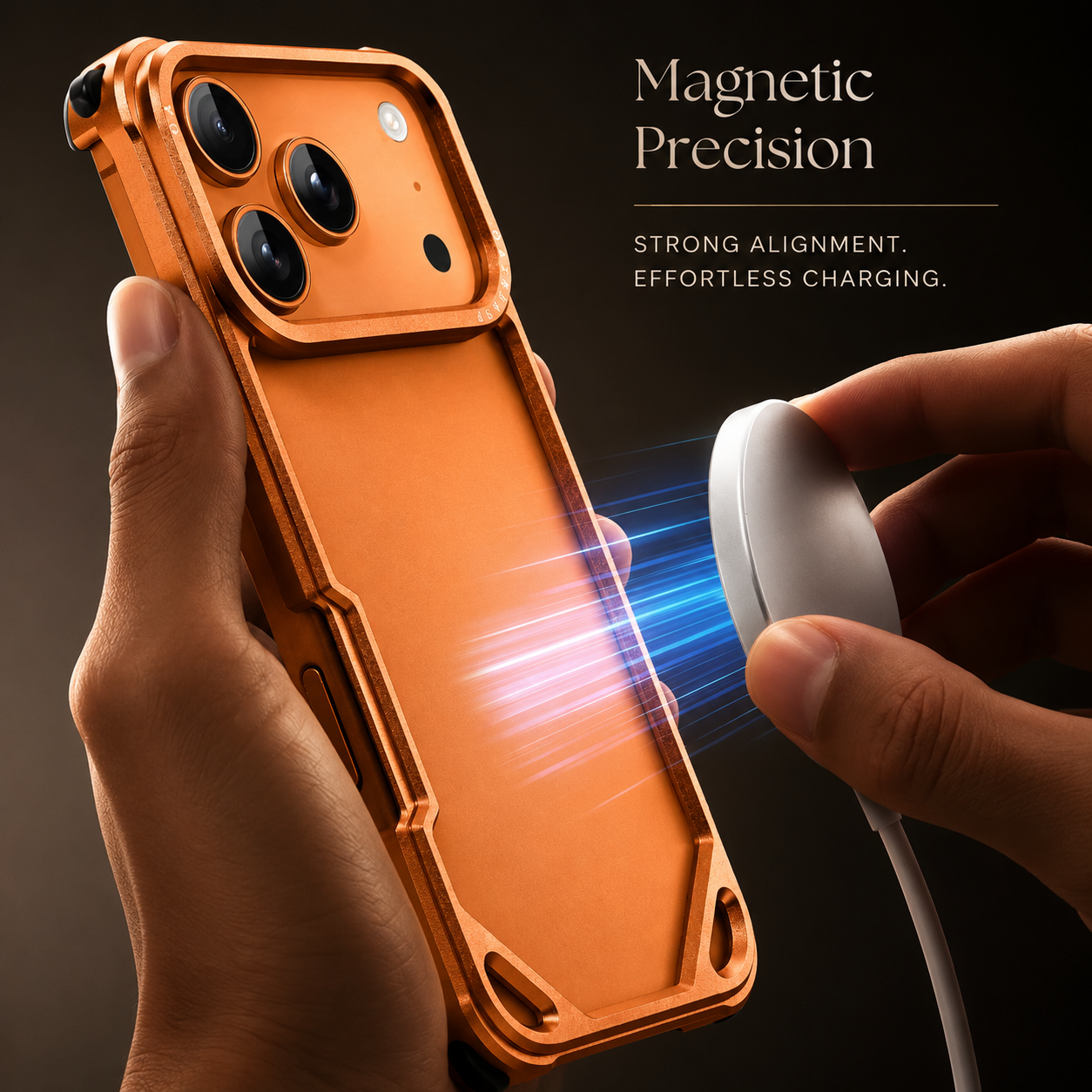 Premium iPhone Case Ultra Thin Aluminum Alloy Protective Cover Wireless Charging Compatible Shockproof Anti Scratch Slim Metal Full Coverage