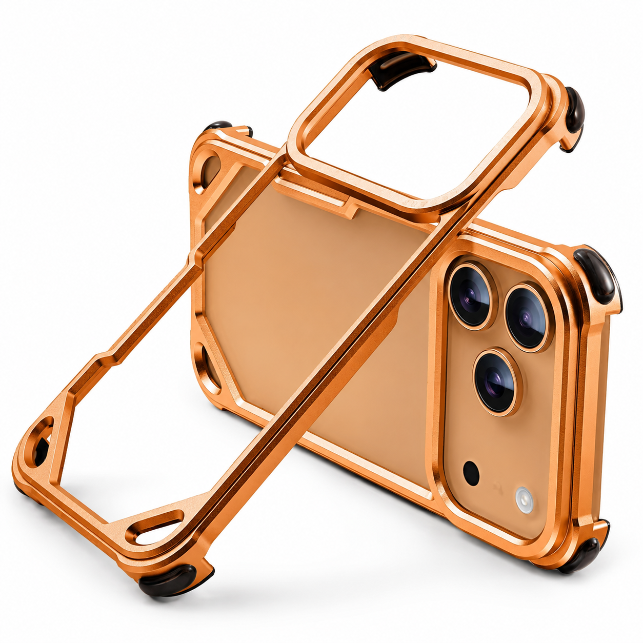 Premium iPhone Case Ultra Thin Aluminum Alloy Protective Cover Wireless Charging Compatible Shockproof Anti Scratch Slim Metal Full Coverage