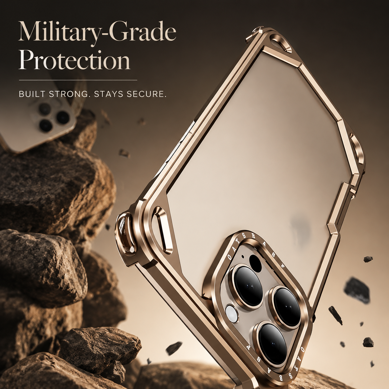 Premium iPhone Case Ultra Thin Aviation Aluminum Metal Frame Bumper Shockproof Protective Cover Wireless Charging Compatible Minimalist Half Wrapped Design