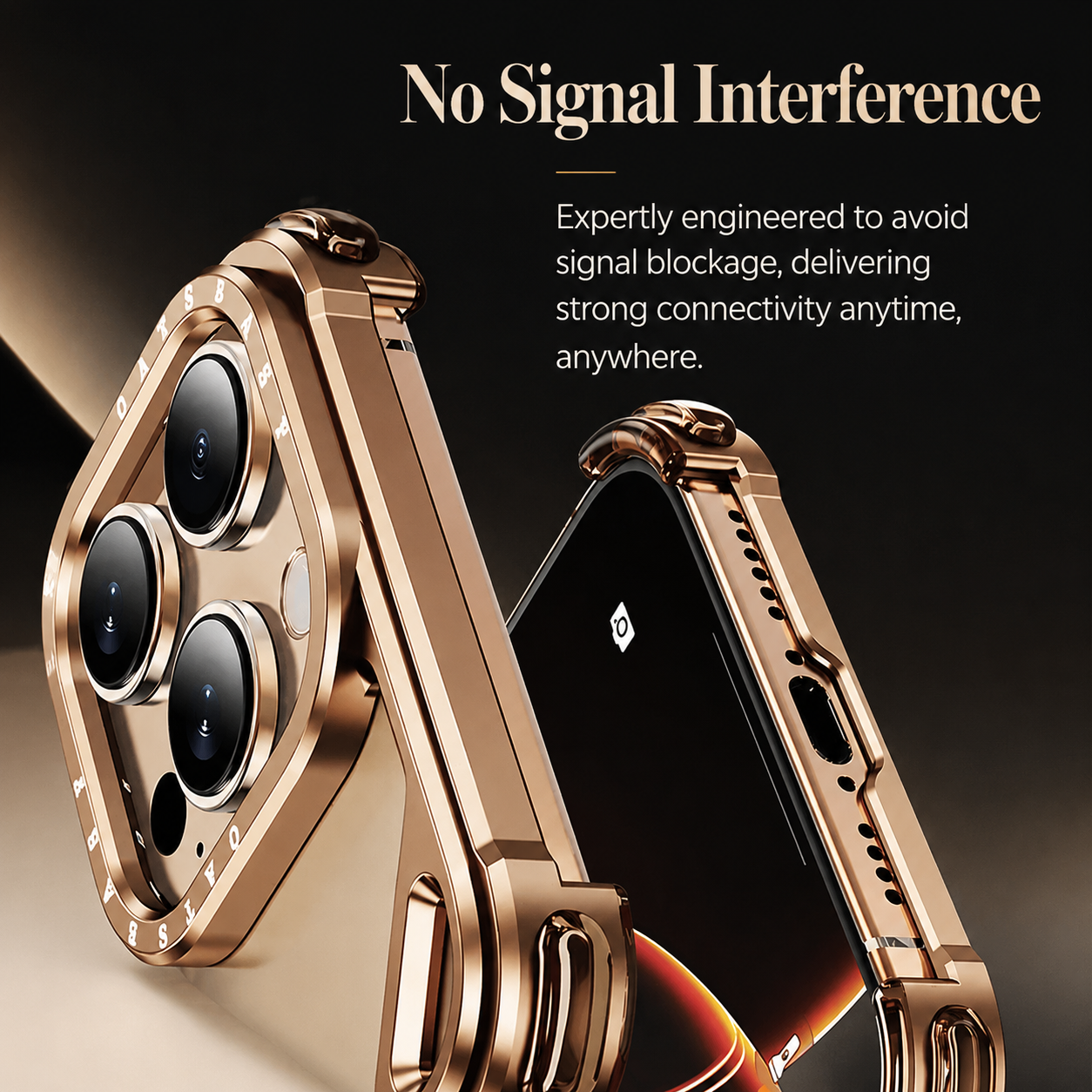 Premium iPhone Case Ultra Thin Aviation Aluminum Metal Frame Bumper Shockproof Protective Cover Wireless Charging Compatible Minimalist Half Wrapped Design