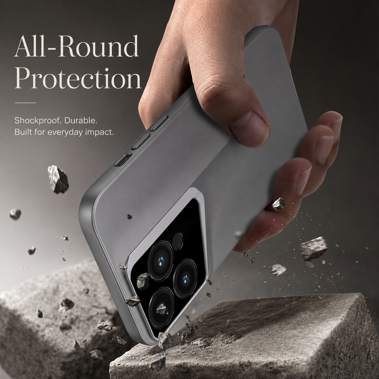 Premium iPhone Case Ultra Thin Blade Shockproof Protective Cover Titanium Style Slim Hard Shell Camera Lens Protection Anti Scratch Full Coverage