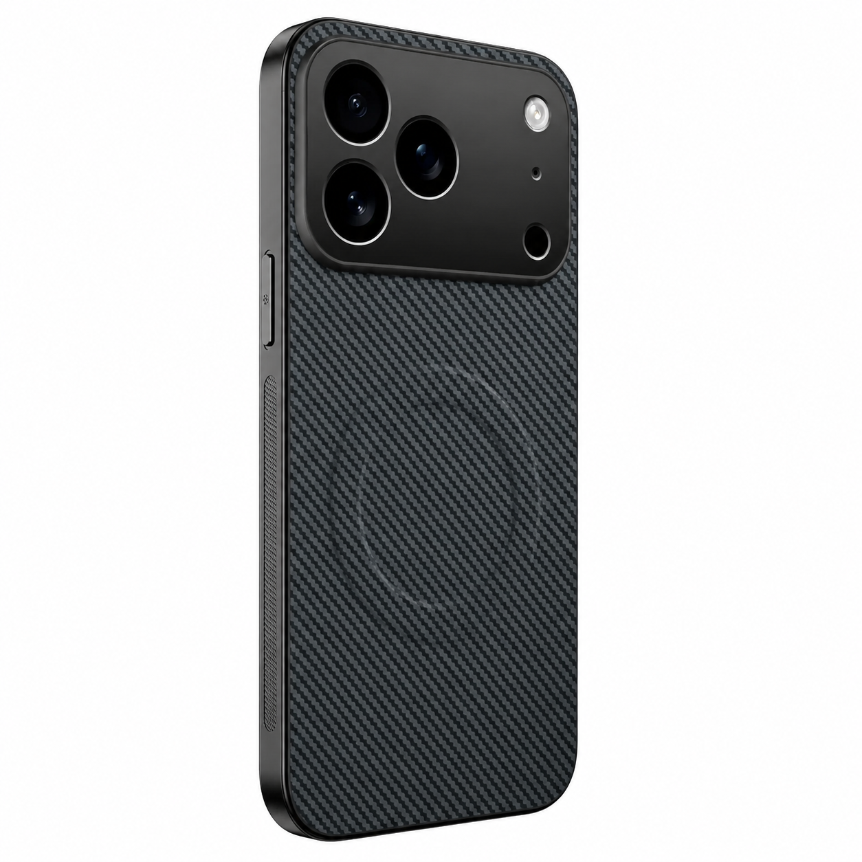 Premium iPhone Case Ultra Thin Carbon Fiber Magnetic Protective Cover Shockproof Wireless Charging Compatible Scratch Resistant Slim Full Coverage