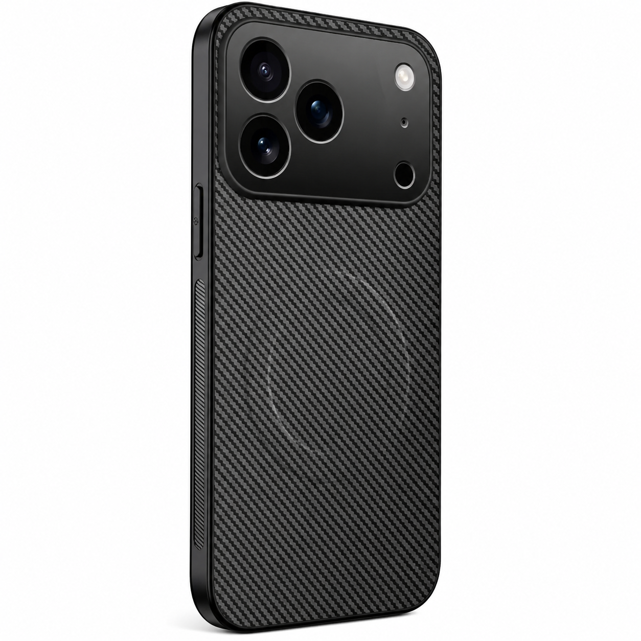 Premium iPhone Case Ultra Thin Carbon Fiber Magnetic Protective Cover Shockproof Wireless Charging Compatible Scratch Resistant Slim Full Coverage