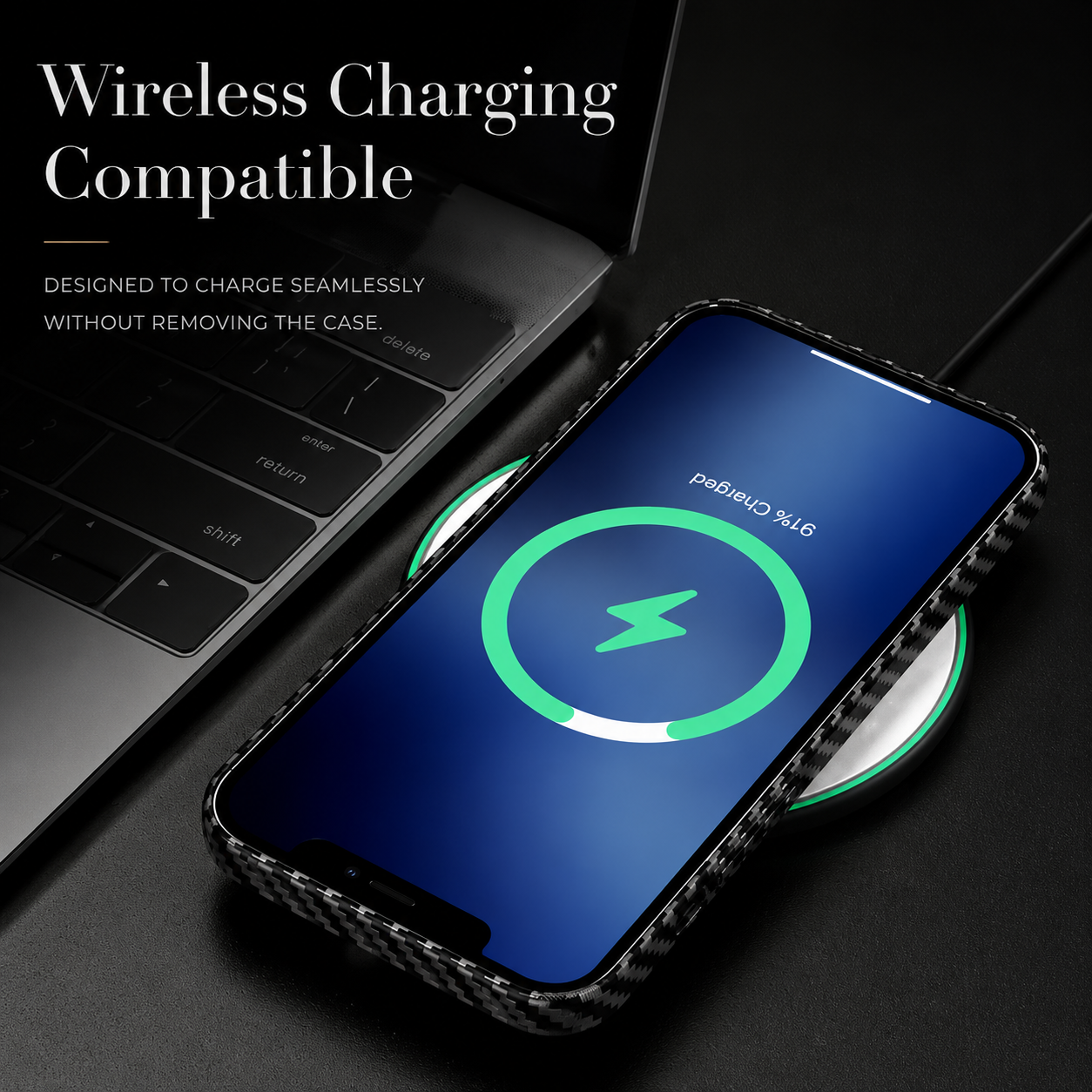 Premium iPhone Case Ultra Thin Carbon Fiber Matte Protective Cover PP Back Panel Lightweight Slim Scratch Resistant Minimalist Design