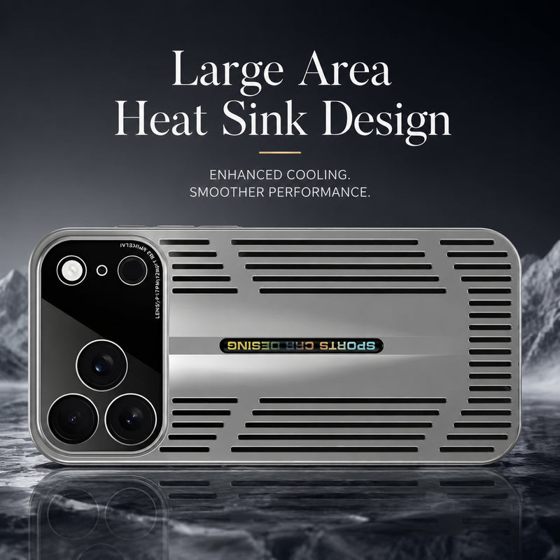 Premium iPhone Case Ultra Thin Heat Dissipation Cooling Protective Cover Shockproof Anti Scratch Camera Lens Protection Slim Transparent Design