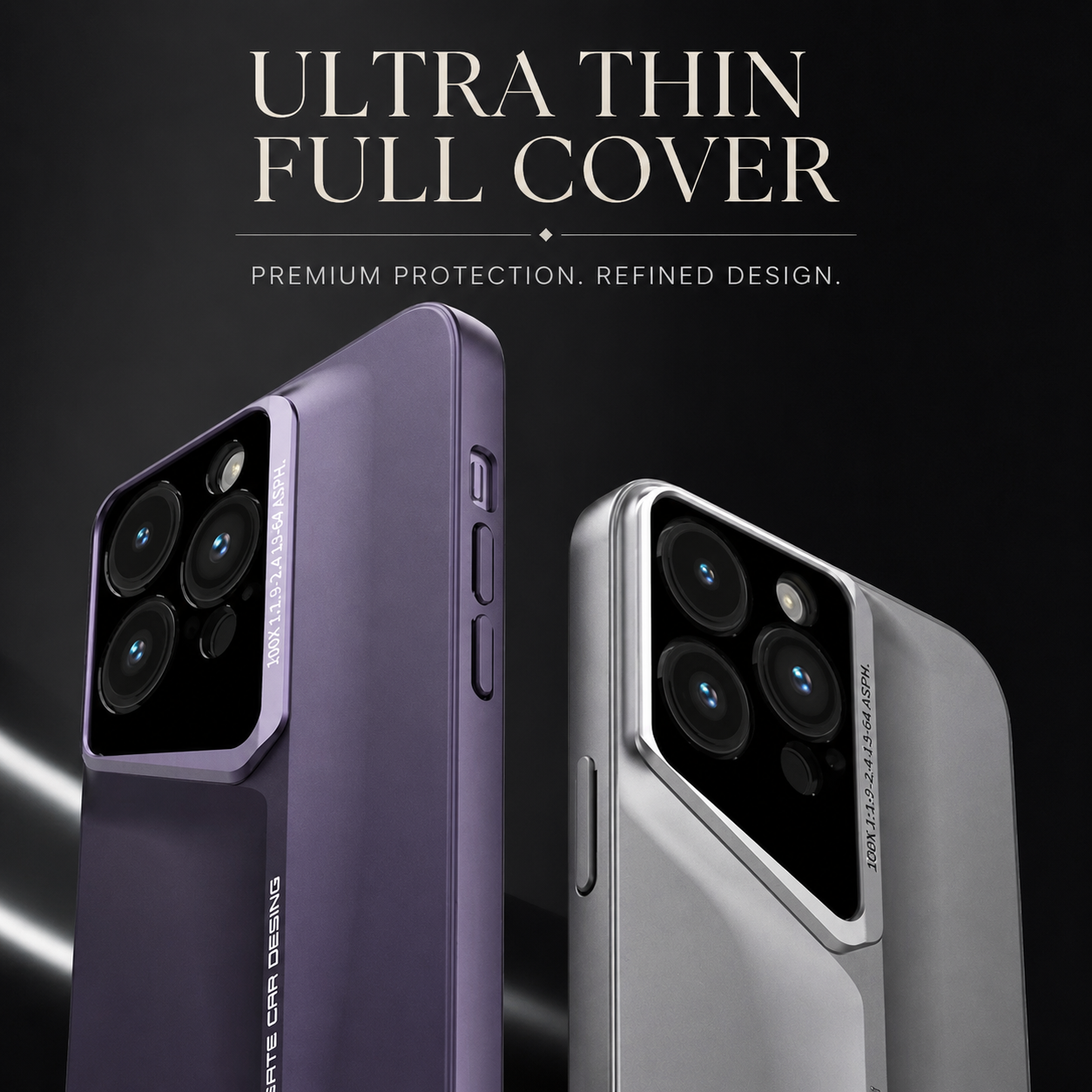 Premium iPhone Case Ultra Thin Titanium Style Protective Cover Shockproof Camera Protection Wireless Charging Matte Non Slip Full Coverage