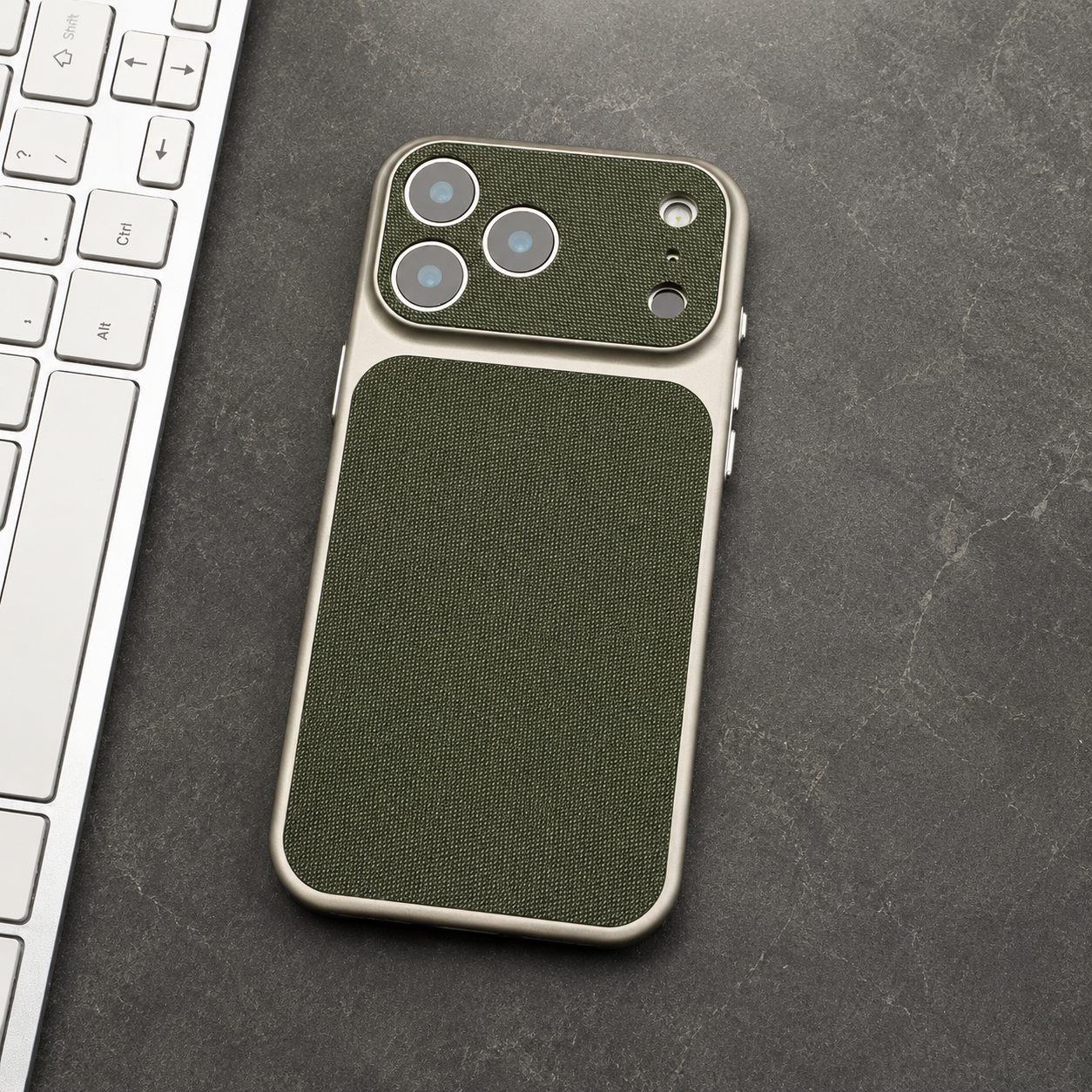 Premium iPhone Case Vintage Woven Leather Texture Magnetic Shockproof PC Plating Armor Hard Back Cover Anti Scratch Camera Protection Slim Full Coverage