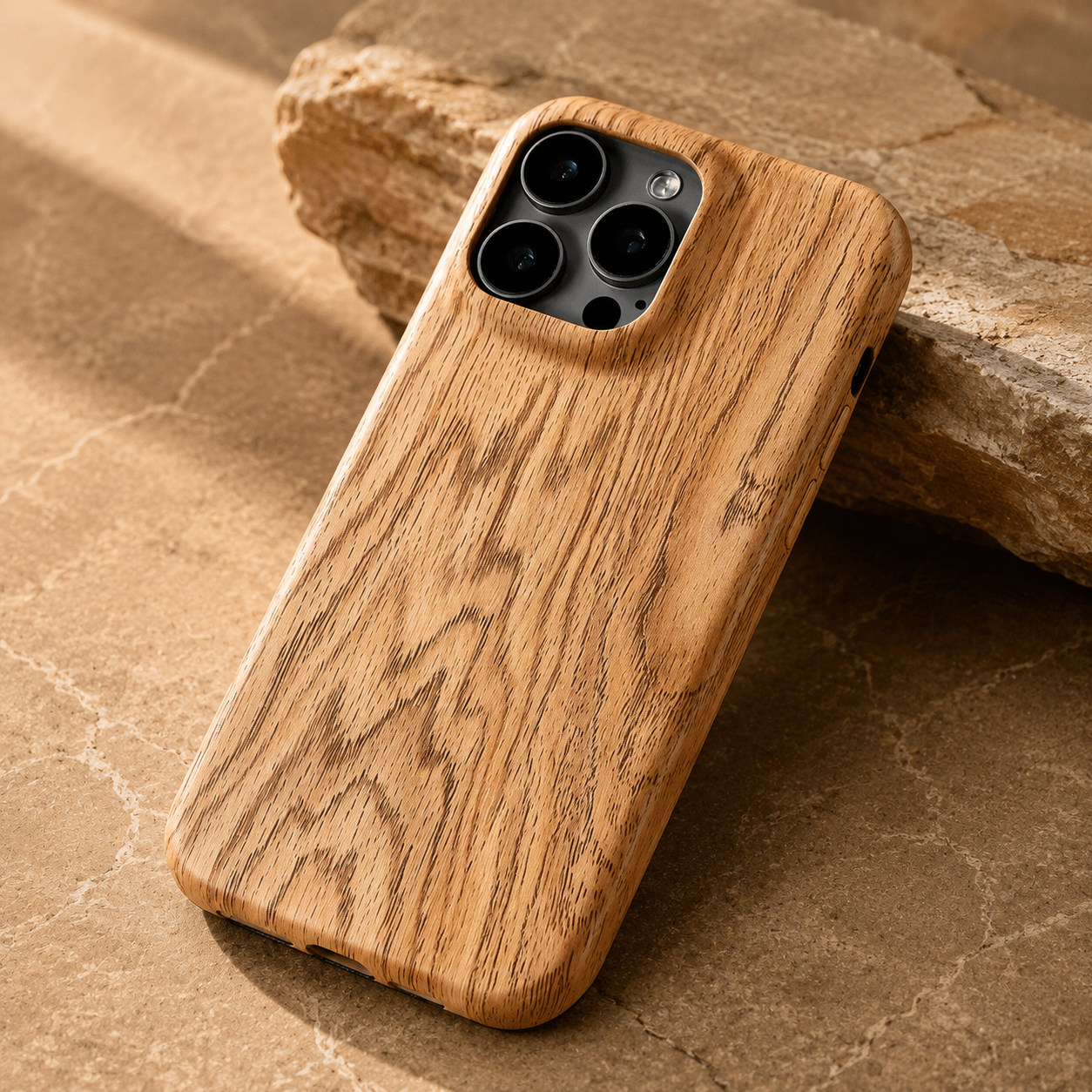 Premium iPhone Case Walnut Wood Protective Cover TPU Frame Shockproof Anti Scratch Magnetic Compatible Slim Durable Full Coverage Natural Design