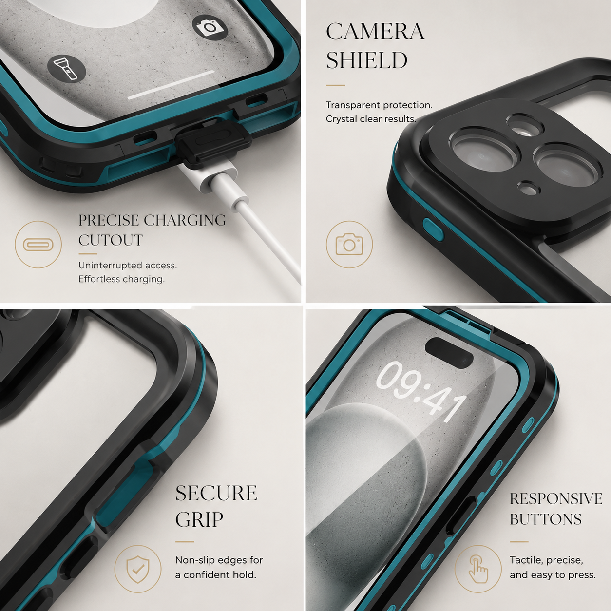 Premium iPhone Case Waterproof IP68 MagSafe Compatible Magnetic Cover Shockproof Full Body Protection Screen Guard Dustproof Protective Case
