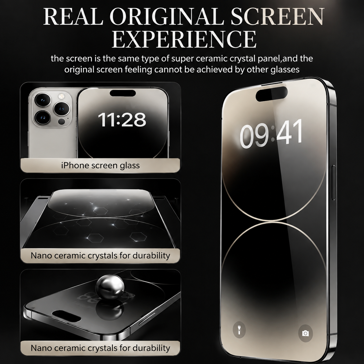 Premium iPhone Privacy Screen Protector Tempered Glass Anti Spy Full Coverage HD Clear Anti Fingerprint Scratch Resistant Ultra Thin Case Friendly