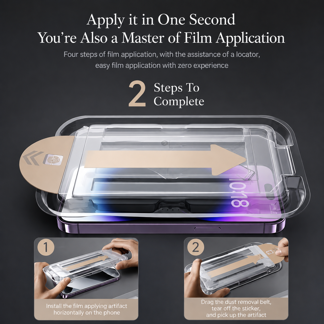 Premium iPhone Screen Protector Tempered Glass HD Clear Anti Fingerprint Scratch Resistant Bubble Free Shatterproof Ultra Thin Case Friendly