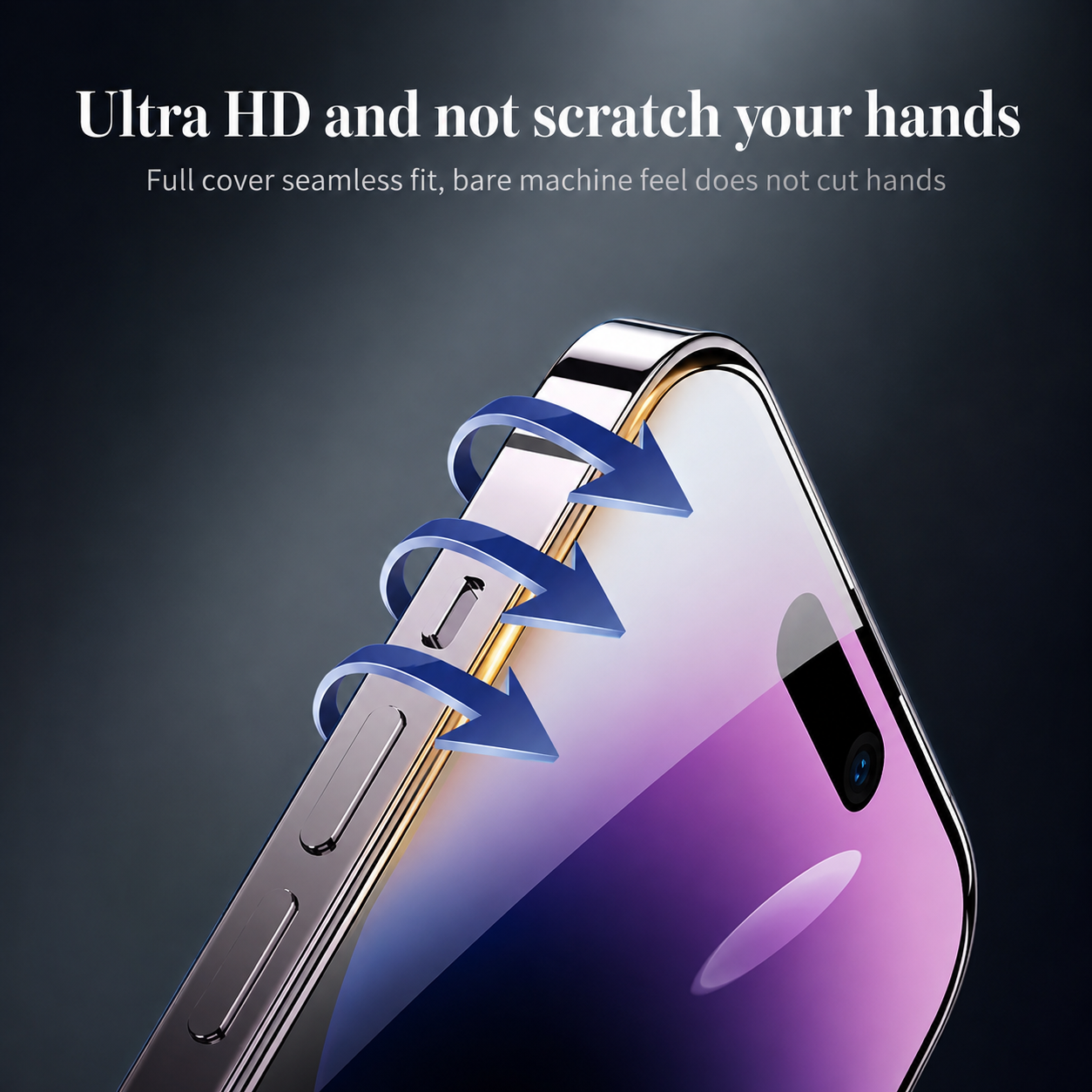 Premium iPhone Screen Protector Tempered Glass HD Clear Anti Fingerprint Scratch Resistant Bubble Free Shatterproof Ultra Thin Case Friendly