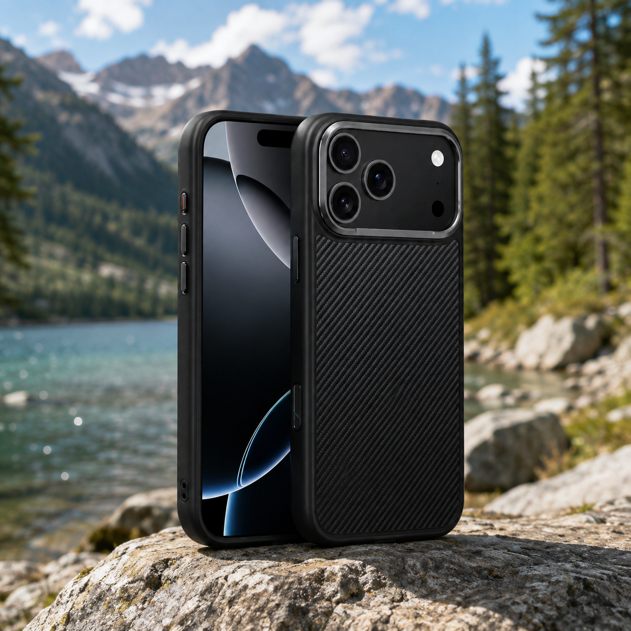 Premium Luxury iPhone Case MagSafe Compatible 600D Kevlar Aramid Fiber Cover Magnetic Shockproof Half Wrapped Anti Fingerprint Protective Durable Design