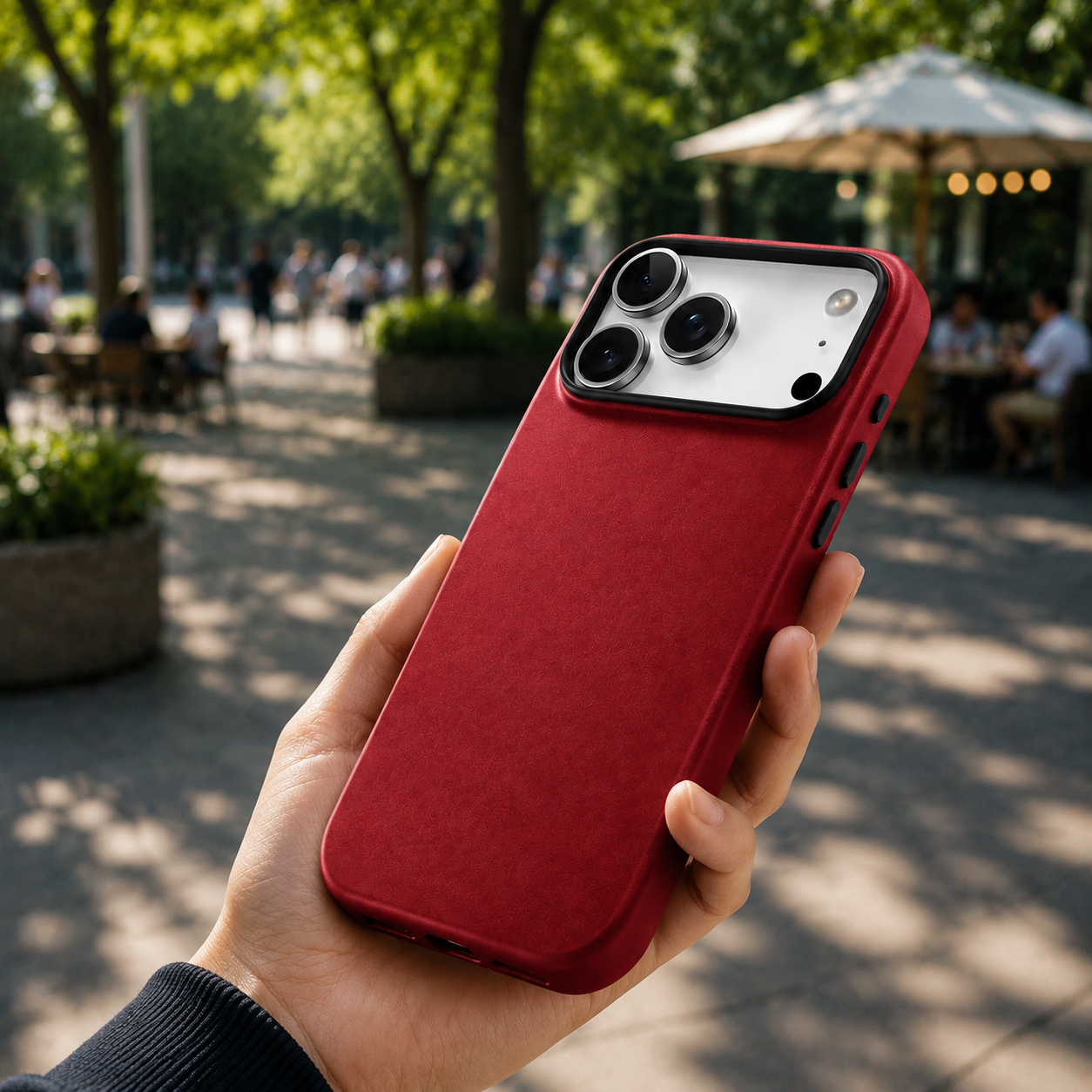 Premium Luxury iPhone Case MagSafe Compatible Genuine Leather Slim Fit Cover Shockproof Full Coverage Anti Fingerprint Non Slip Durable Design