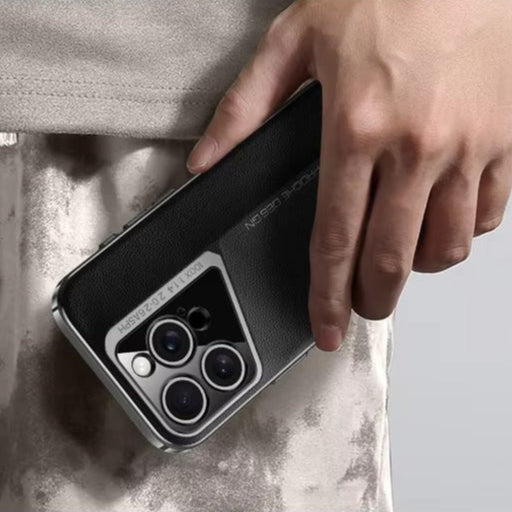 Premium Luxury iPhone Case – Electroplated Leather, Ultra-Thin, Shockproof Hard Protection Durable Cover | Case for iPhone