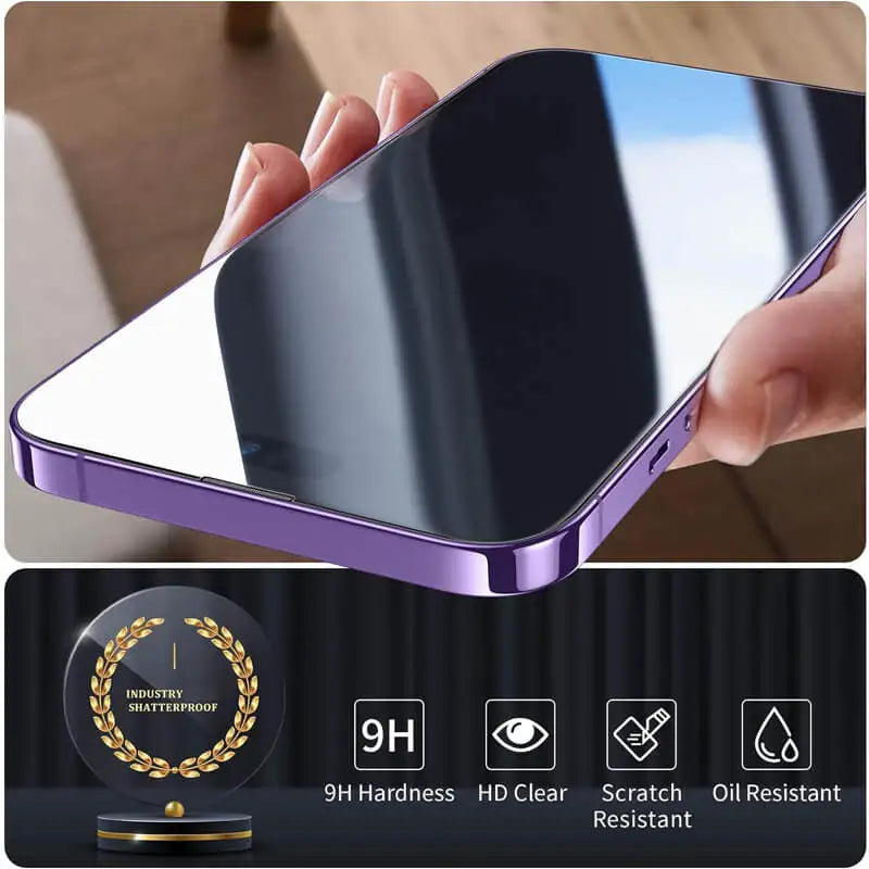 Premium Tempered Glass Screen Protector for Apple iPhone – HD Clear, Anti-Fingerprint, Case-Friendly Screen Guard