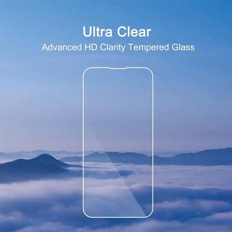 Premium Tempered Glass Screen Protector for Apple iPhone – HD Clear, Anti-Fingerprint, Case-Friendly Screen Guard