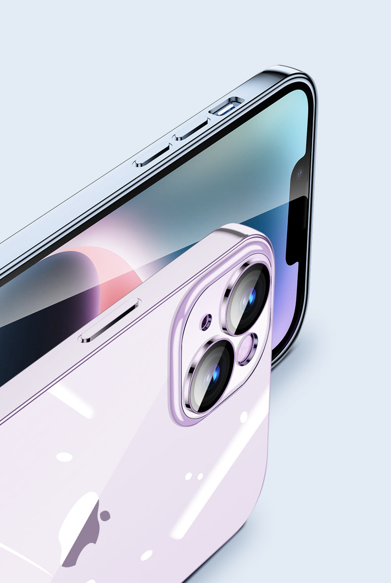 Luxury Plating Transparent Silicone Case – High Quality, Shockproof, Ultra Slim, HD Lens Protection, Durable Soft Cover,