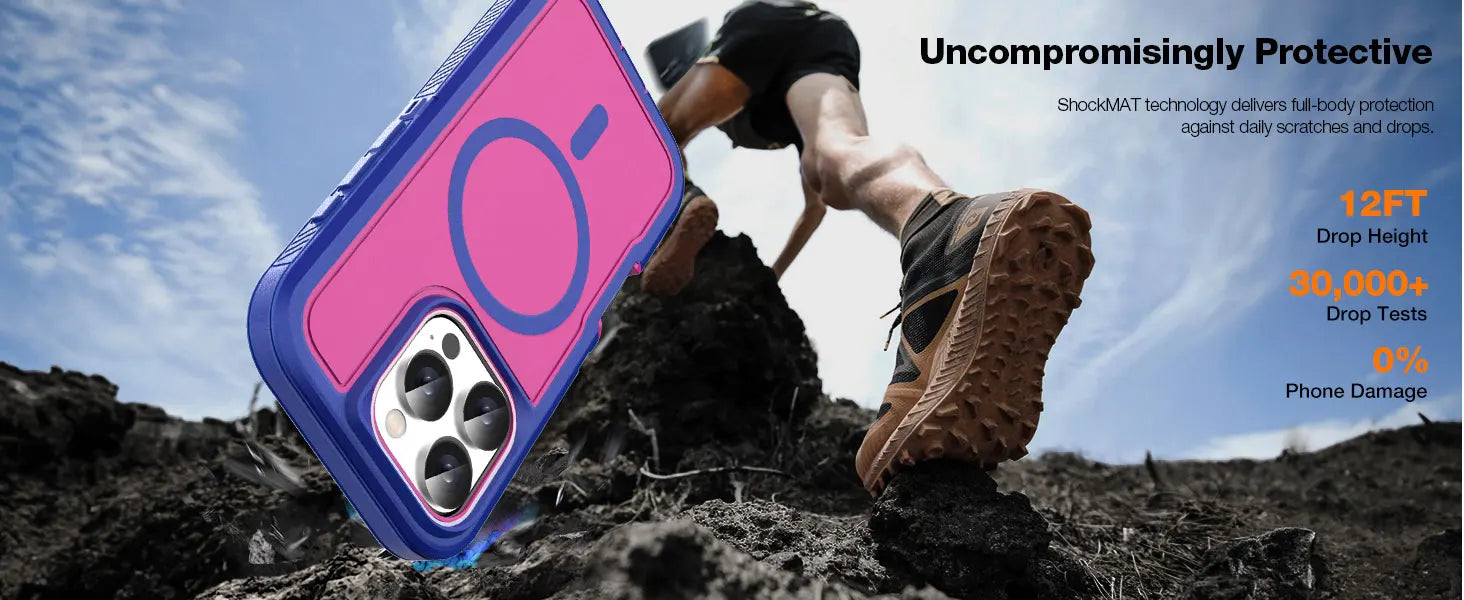 Heavy Duty Shockproof iPhone Case – Rugged Protective Cover with Kickstand, Anti-Scratch, Full-Body Protection for iPhone Models