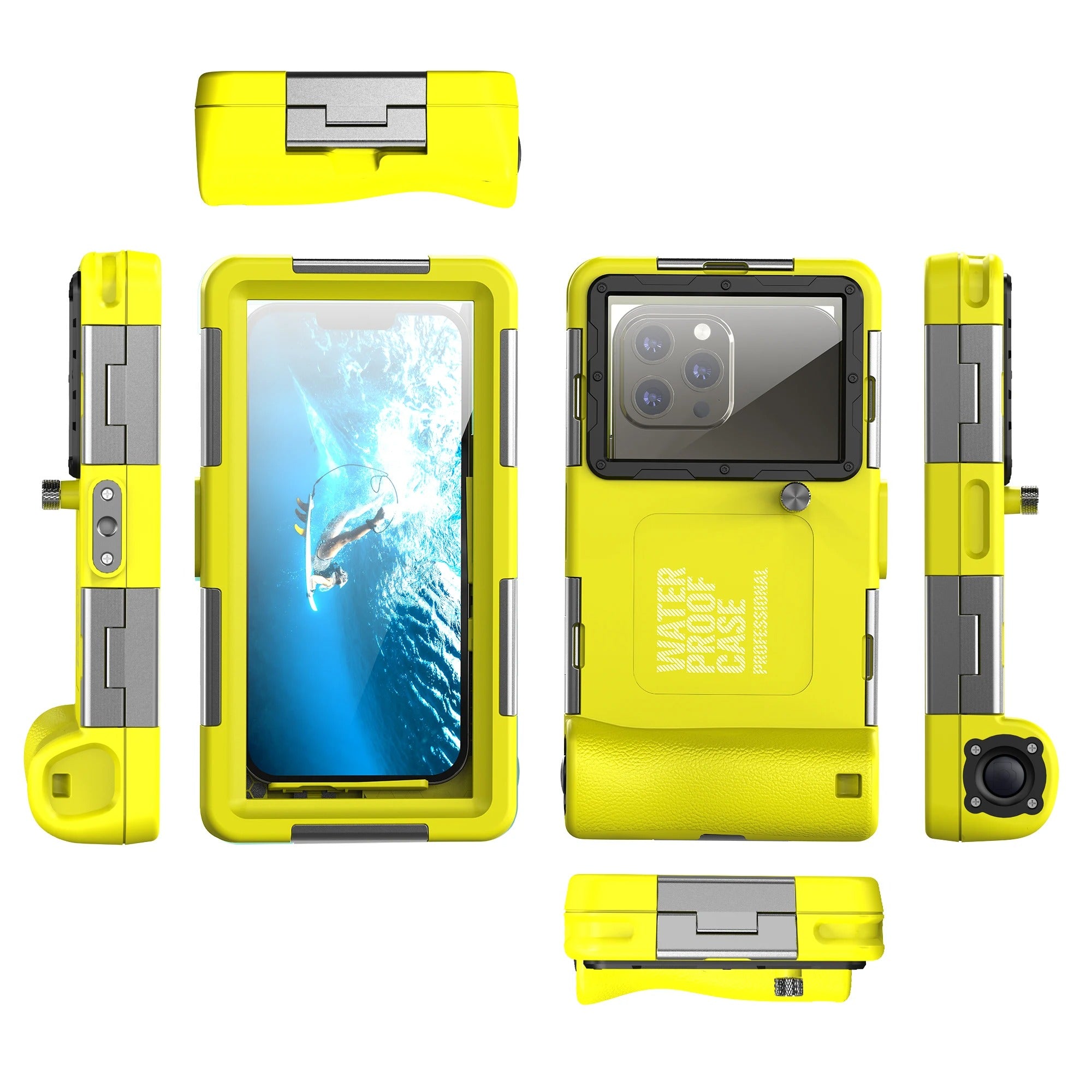 IP68 Waterproof iPhone Case – Full Body Shockproof Cover with 15m Underwater Protection, Anti-Scratch Seal and Secure Lanyard for Diving
