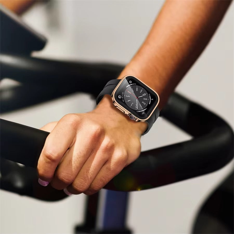 High Quality Tempered Glass Case for Apple Watch – Full Coverage Display Protector Film for 40mm to 45mm Smartwatches