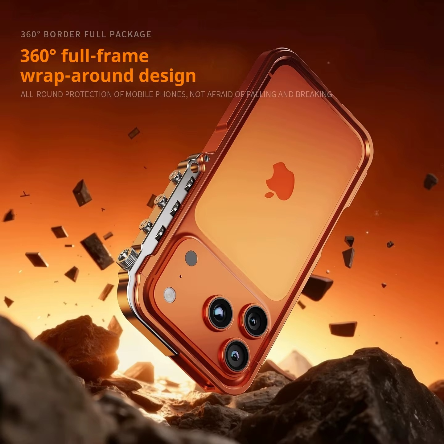 Premium Aluminum Alloy Bumper iPhone Case – MagSafe Compatible Magnetic Cover with Shockproof Frame, Heat Dissipation Design and Camera Protection