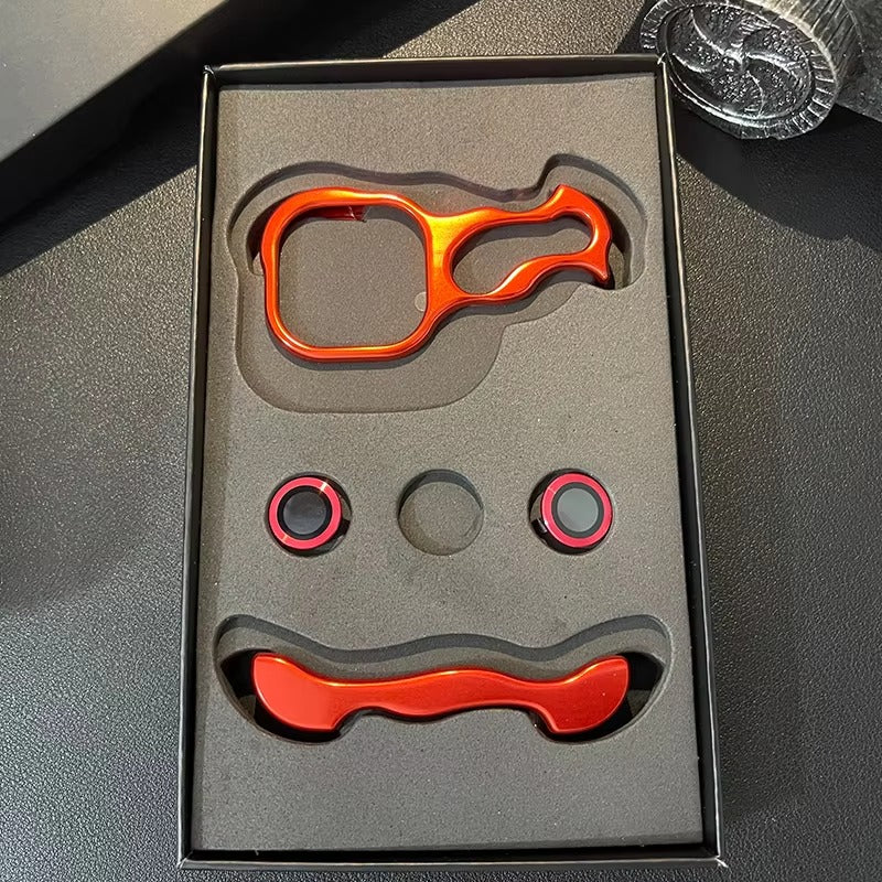 Luxury Apple iPhone Case, MagSafe Compatible, Camera Lens & Screen Protection, Ultra Thin, Shockproof, Magnetic Full All Around Cover – Irregular Aluminum Alloy Bumper Case with Metal Frame & Lens Film Protection