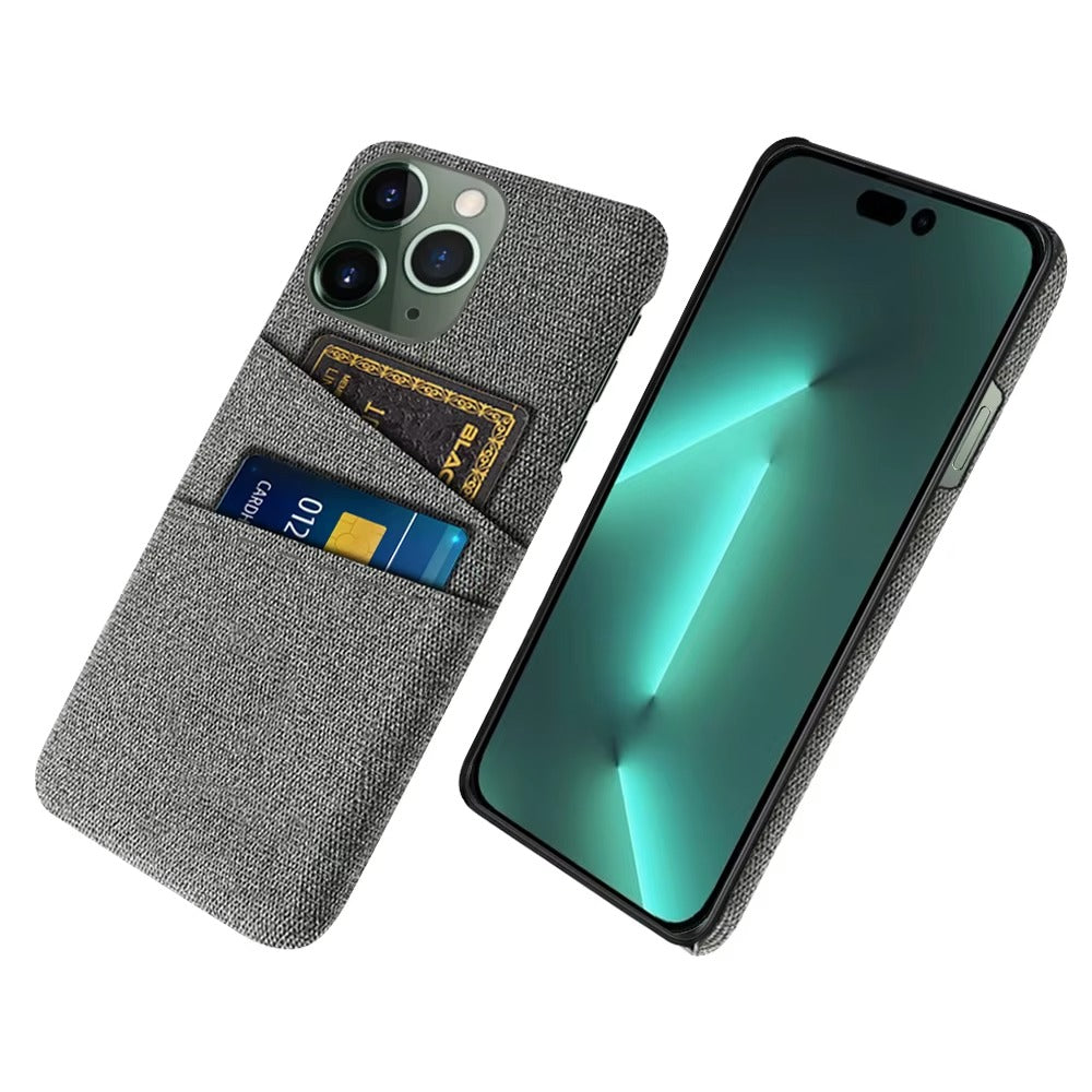 Premium Apple iPhone Case, MagSafe Compatible, Camera Lens and Screen Protection, Ultra Thin, Shockproof, Magnetic, Full All Around Protection, Dual Card Fabric Cover