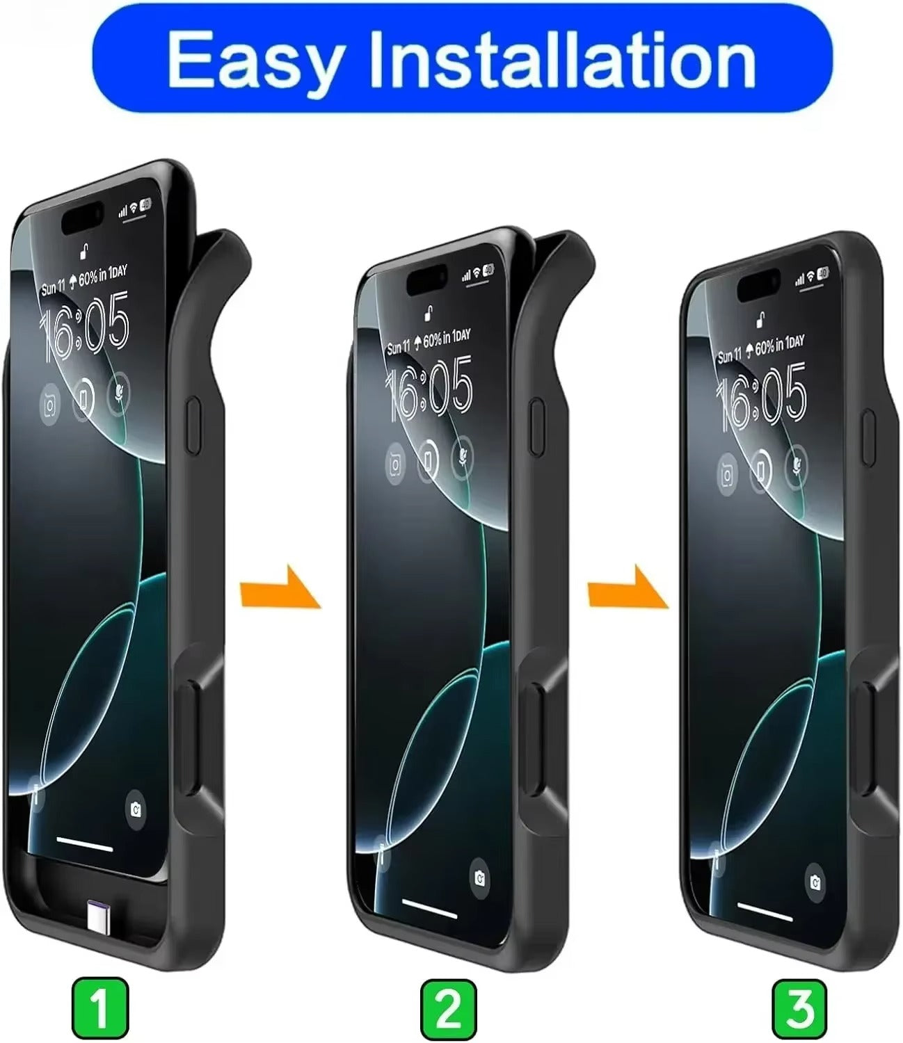 Premium Apple iPhone Case MagSafe Compatible, Camera Lens & Screen Protection, Ultra Thin Shockproof Magnetic Full All Around Protection Cover with 10000mAh Wireless Charger