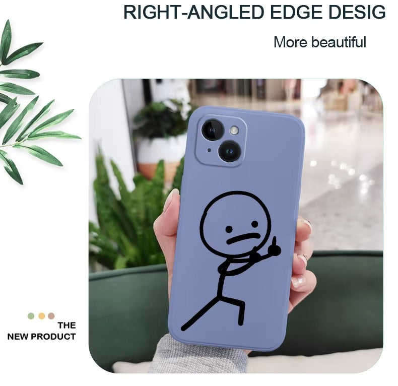 Premium Apple iPhone Case, MagSafe Compatible, Camera Lens and Screen Protection, Ultra Thin, Shockproof, Magnetic, Full All Around Protection, Cartoon Matchman Cover