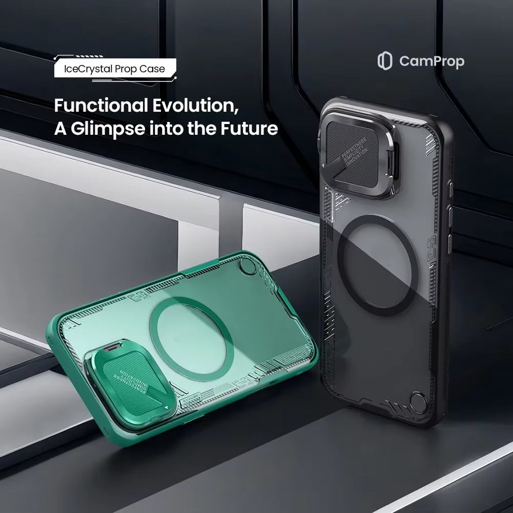 High Quality Apple iPhone Case Ultra Thin Shockproof Magnetic Full All Around Protection Cover with Transparent Holder Design