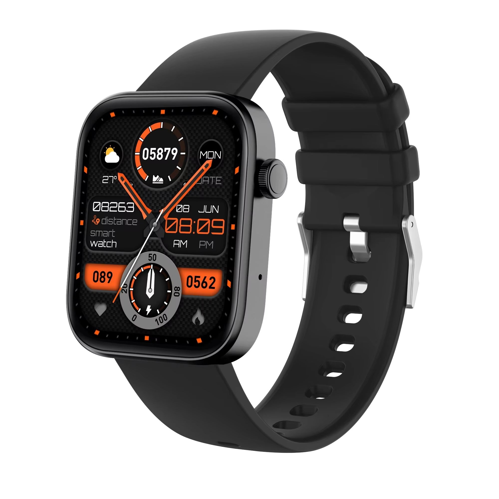 Premium Smartwatch with Bluetooth Calling, Health Monitoring Features, IP68 Waterproof Fitness Watch with Voice Assistant for iPhone Users