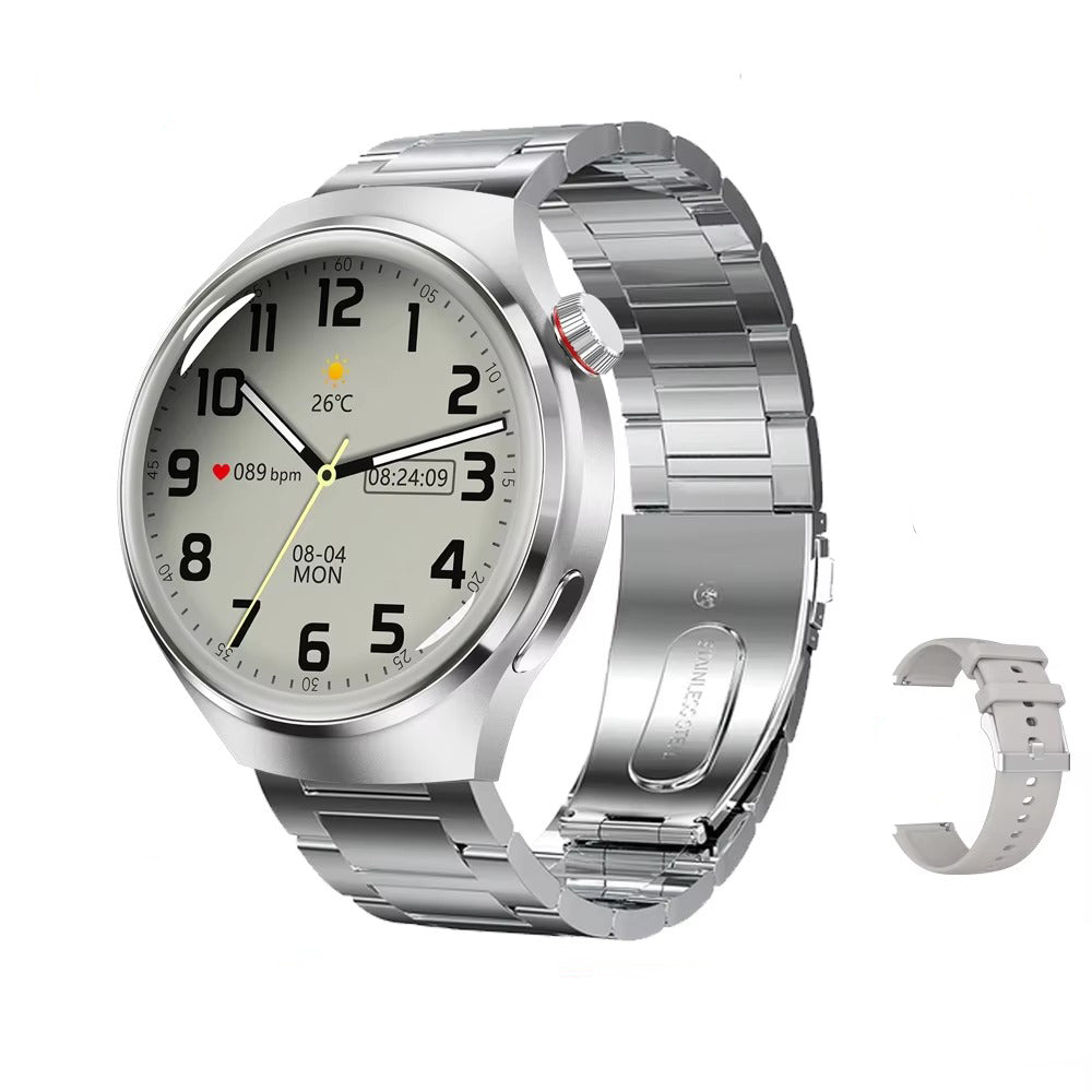 NFC GPS Smartwatch for Men – 1.6" AMOLED Display, Bluetooth Calling, Health & Fitness Tracker, Sleep Monitor, IP68 Waterproof, Long Battery Life, Voice Assistant