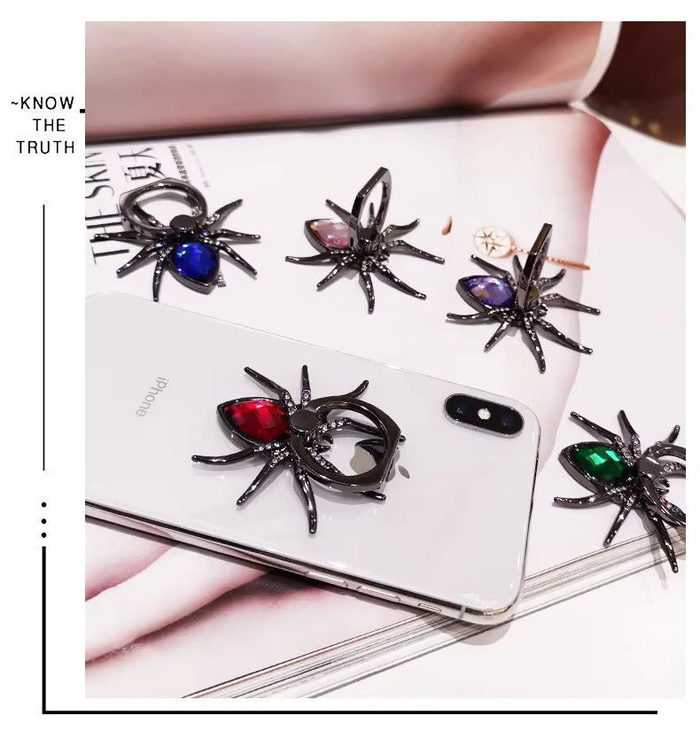 Luxury, Diamond Shiny Gems, Metal Phone Ring Holder – Rotatable, 360° Grip Stand Mount for Apple iPhone