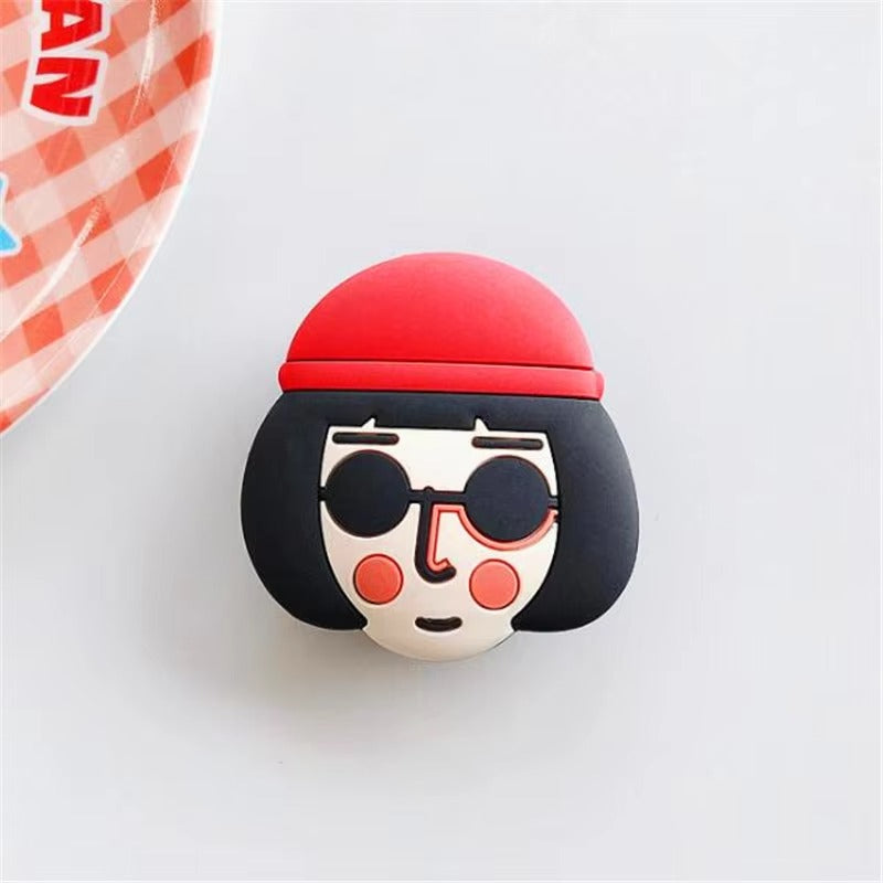 Cute Cartoon Mouse Phone Ring Holder – Rotatable Silicone Finger Grip Stand for Smartphones, Foldable Socket Kickstand, Universal Lazy Bracket Mount