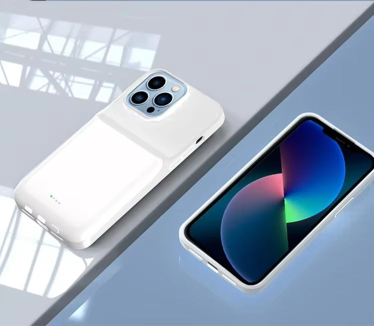 High Quality Apple iPhone Case MagSafe Compatible, Camera Lens & Screen Protection, Ultra Thin Shockproof Magnetic Full All Around Protection Cover with 5000mAh 10000mAh Power Bank