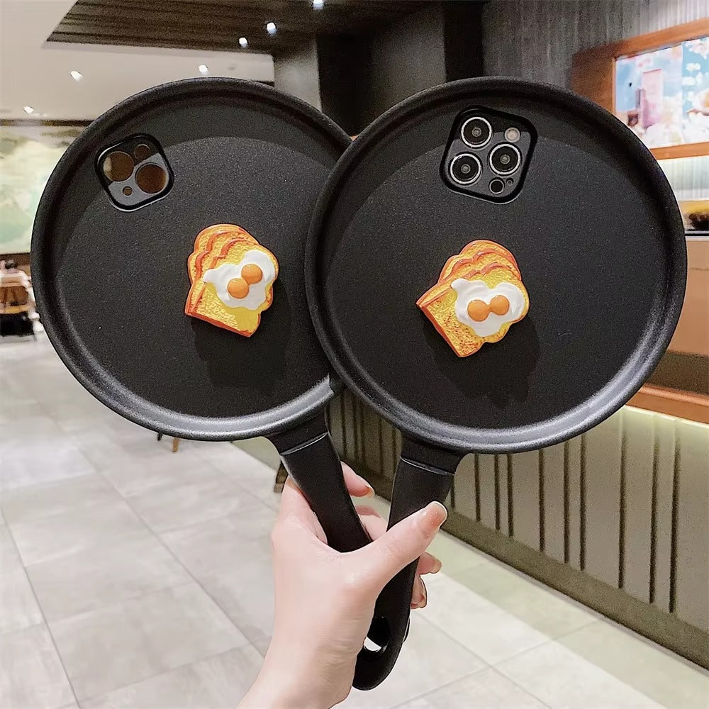 Premium Apple iPhone Case, MagSafe Compatible, Camera Lens and Screen Protection, Ultra Thin, Shockproof, Magnetic, Full All Around Protection, 3D Cartoon Pan Egg Cover