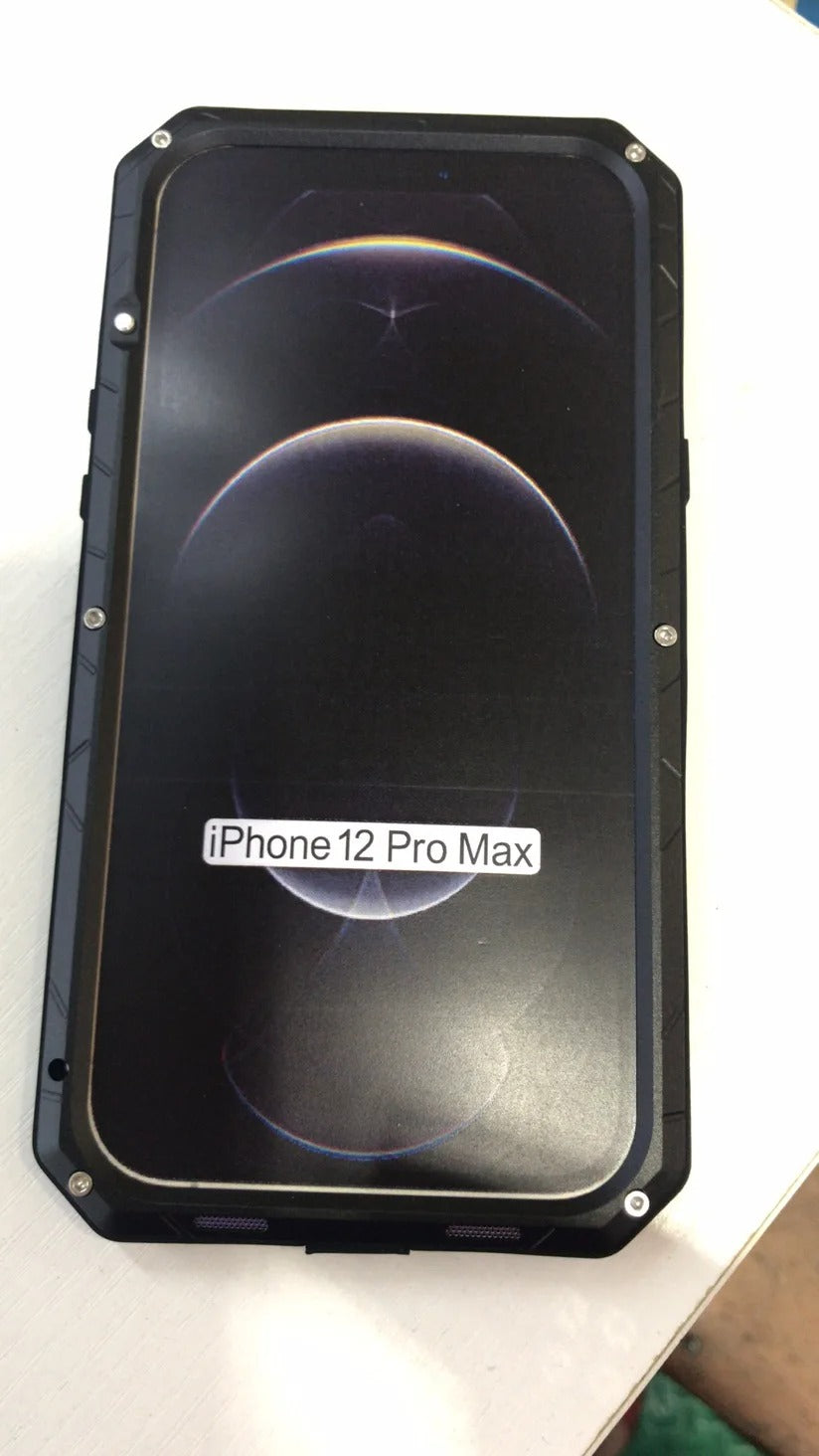 Luxury Apple iPhone Case, MagSafe Compatible, Camera Lens & Screen Protection, Ultra Thin, Shockproof, Magnetic Full All Around Cover – Aluminum Metal & Silicone Case with Dirt-Resistant Shockproof Design