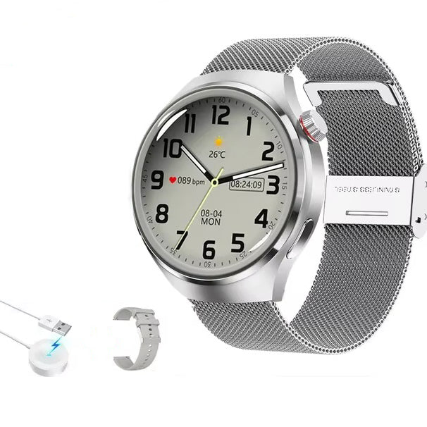 Premium AMOLED GPS Smart Watch – 1.46" HD Display, Bluetooth Calling, Fitness Tracker, IP68 Waterproof, Heart Rate & Sleep Monitor, NFC, Wireless Charging