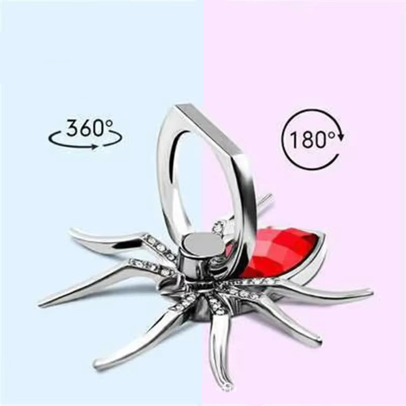 Luxury, Diamond Shiny Gems, Metal Phone Ring Holder – Rotatable, 360° Grip Stand Mount for Apple iPhone