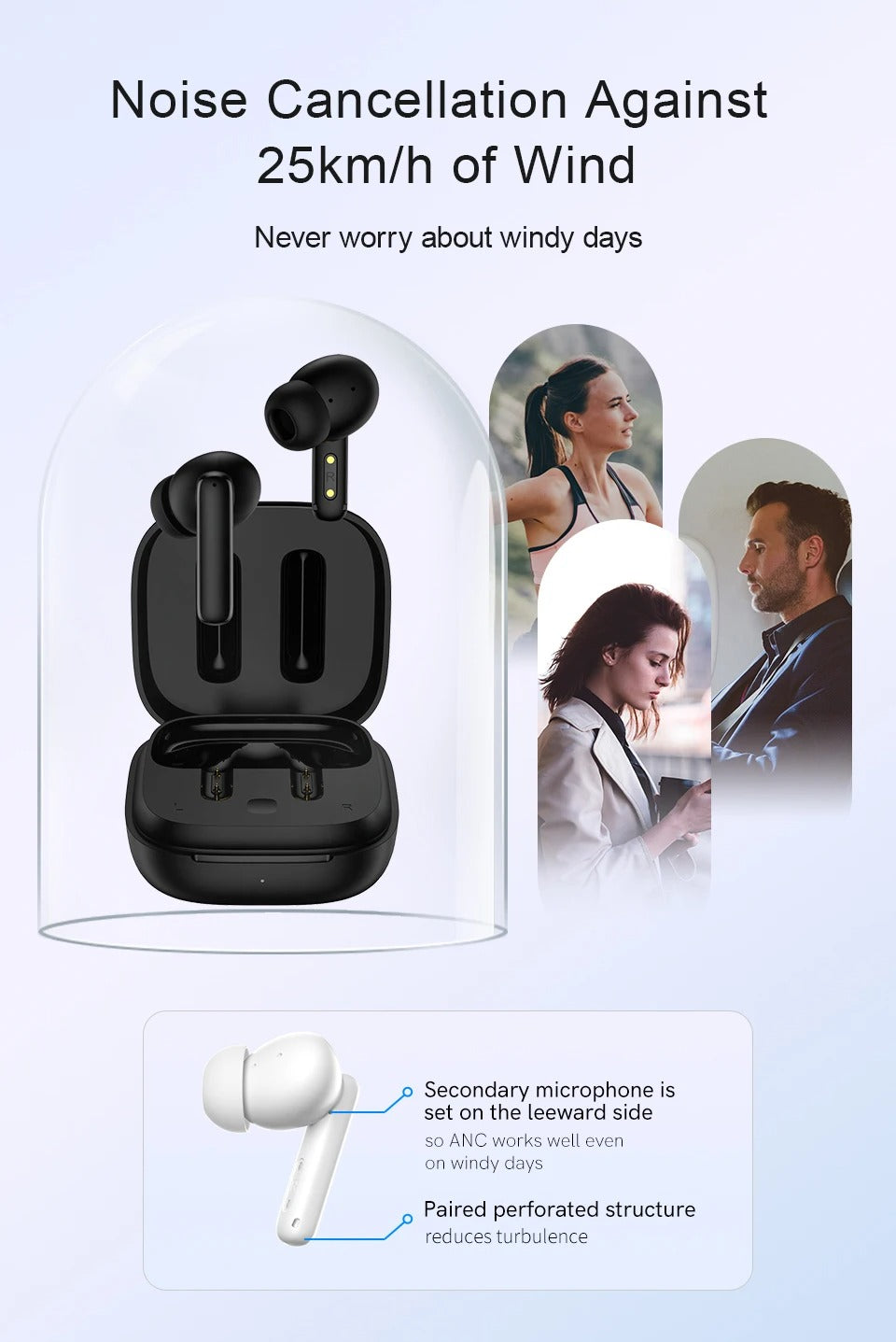 High Performance ANC Wireless Earbuds Bluetooth 5.3 – 4 Mic ENC, 68ms Low Latency, Touch Control, 30H Playtime, IPX5 Waterproof TWS Headphones
