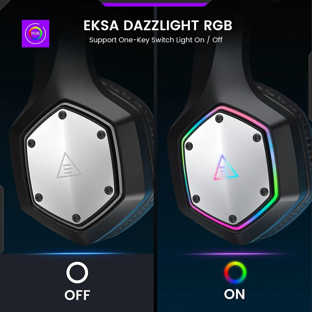 Premium 2.4GHz Wireless Gaming Headset for Mac & iPhone – Low Latency 7.1 Surround Sound Headphones with ENC Microphone