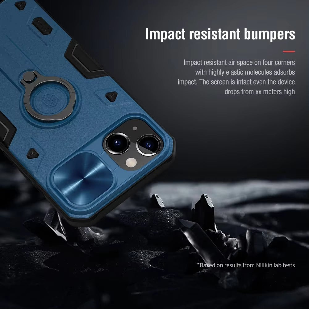 Premium Apple iPhone Case, MagSafe Compatible, Camera Lens & Screen Protection, Ultra Thin, Shockproof, Magnetic Full All Around Cover – Heavy Duty Hard PC Case with Slide Camera Cover & Built-In Kickstand