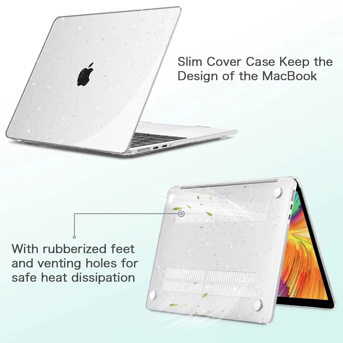 Premium Hard Shell Case for MacBook Air 13.6, 15 M1, M2 and Pro 13, 14, 16 – Slim, Protective Laptop Cover for Apple Notebook, Scratch-Resistant and Lightweight