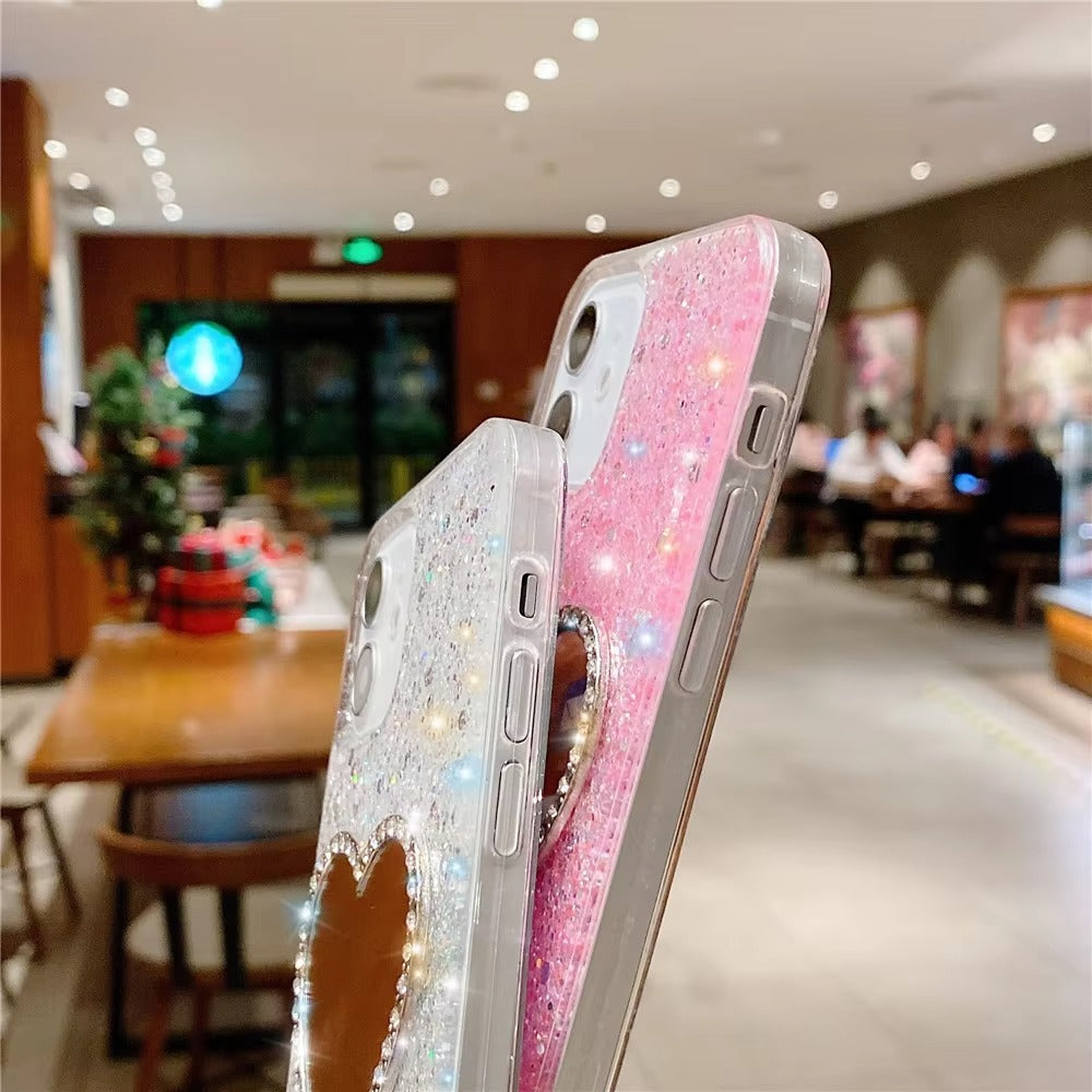 Luxury Apple iPhone Case, MagSafe Compatible, Camera Lens and Screen Protection, Ultra Thin, Shockproof, Magnetic, Full All Around Protection, Glitter Mirror Soft Cover