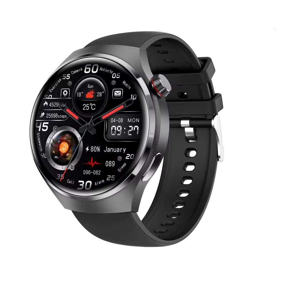 NFC GPS Smartwatch for Men – 1.6" AMOLED Display, Bluetooth Calling, Health & Fitness Tracker, Sleep Monitor, IP68 Waterproof, Long Battery Life, Voice Assistant