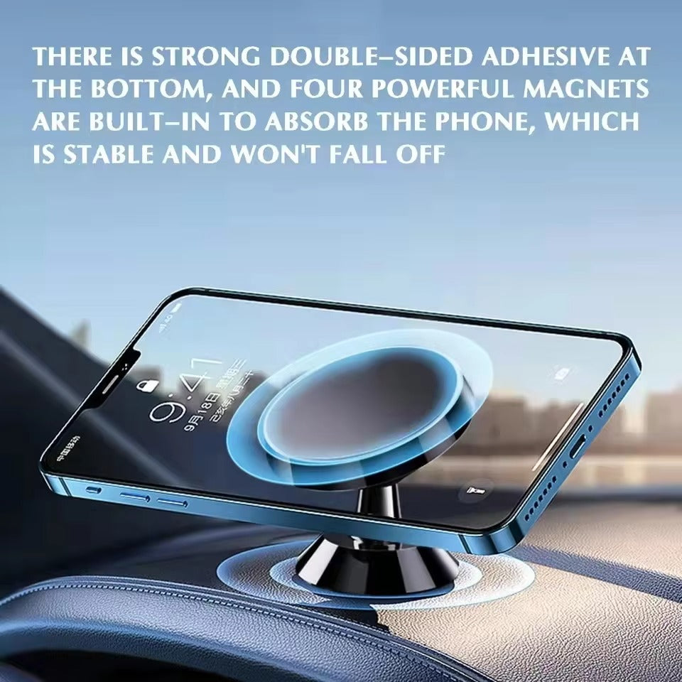 Premium, Magnetic Car Phone Holder – Strong Magnet Mount, Dashboard or Vent Stand, GPS Support for Apple iPhone