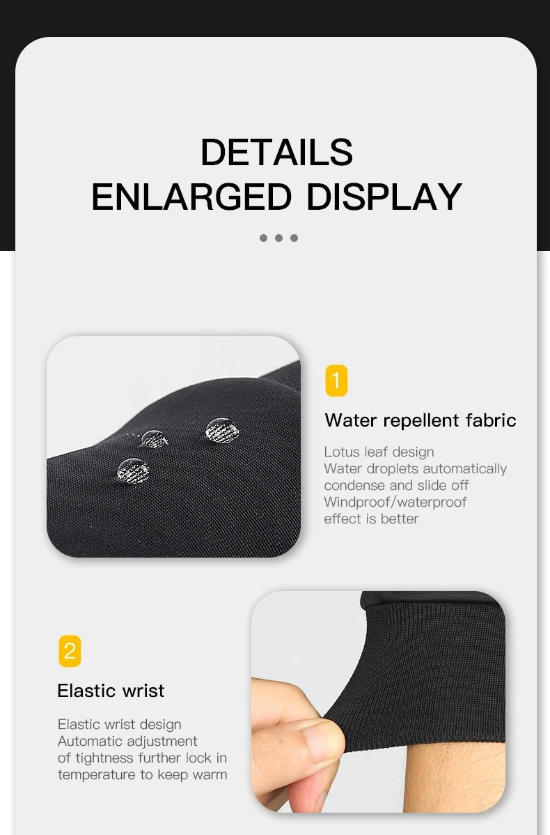 High Performance Winter Cycling Gloves – Waterproof Touchscreen Thermal Gloves, Windproof, Anti-Slip Grip, 3M Insulated, Unisex Sports Riding Gloves S-XL